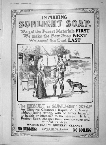 Original old antique print - old,