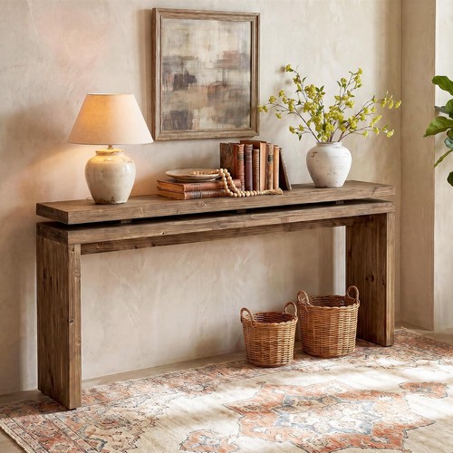 Inch solid wood console - 63,