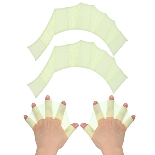 Silicone swimming gloves - silicone,