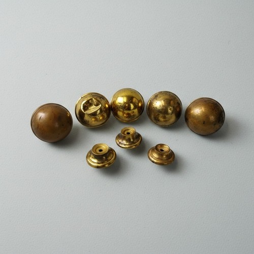 Old brass bed post - bed, finials