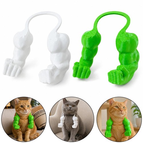Cat muscle arm costume hulk - cat,