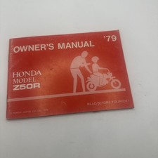 1979 Honda Z50R Owners Manual