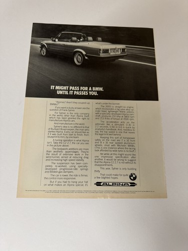 Original vintage e30 - original, alpina