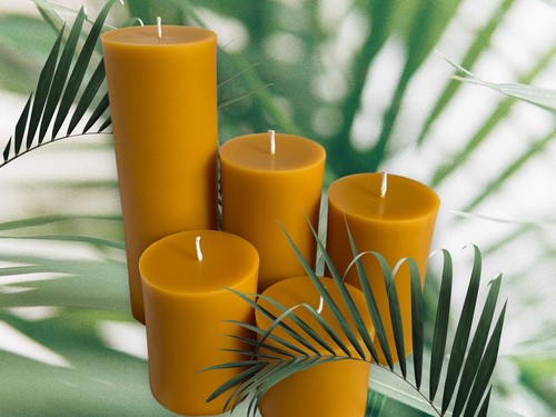 100 pure beeswax pillar - 100%,