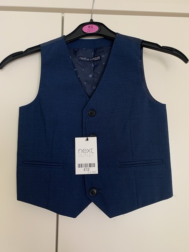 Next navy blue boys waistcoat