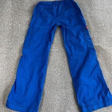 Dickies Trousers Womens XS Blue Cargo Scrubs Nurse Health Care Worker Drawstring