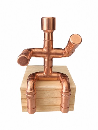 Handmade copper pipe man - handmade,