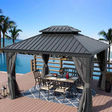 10x12 Steel Double Roof Gazebo
