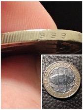 £2 Two Pounds Rugby World Cup 1999 Coin DEFECT (999) 1 missing 