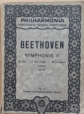 Beethoven Symphonie III Philharmonia Pocket Score