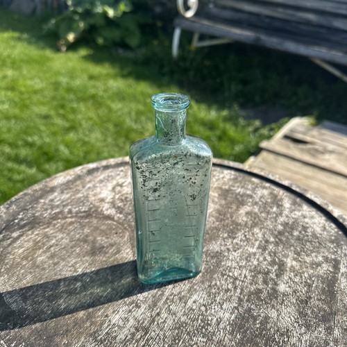 Vintage old glass medicine - old,