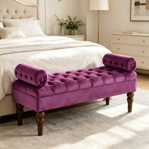 Velvet upholstered long - velvet,