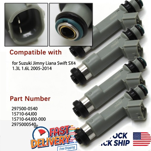 4pcs fuel injector 297500 - 4pcs,