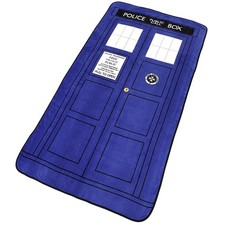 Classic Tardis Throw Blanket -
