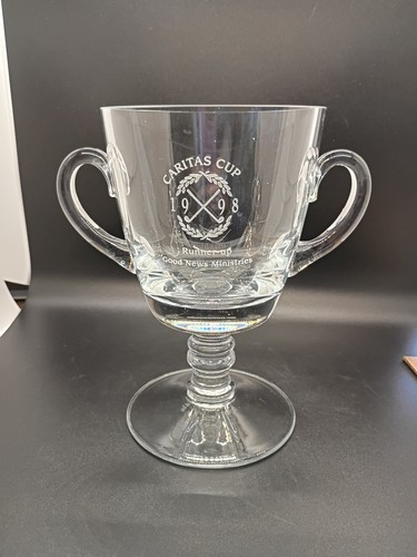 Vtg crystal loving - crystal, cup
