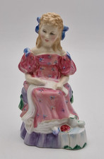 SWEET ROYAL DOULTON CURLY LOCKS FIGURINE HN 2049 DATED 1948 - SLIGHT A/F