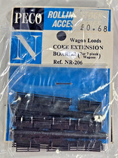Peco Rolling Accesories Model NR-206 Coke Extension Boards for 7 Plank Wagons 4