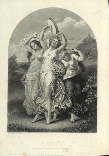 Allegro original engraving - original,