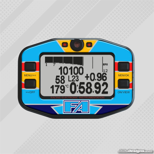 Alonso style gel sticker - fa,