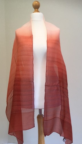 Scarf two tone silk mix - scarf,