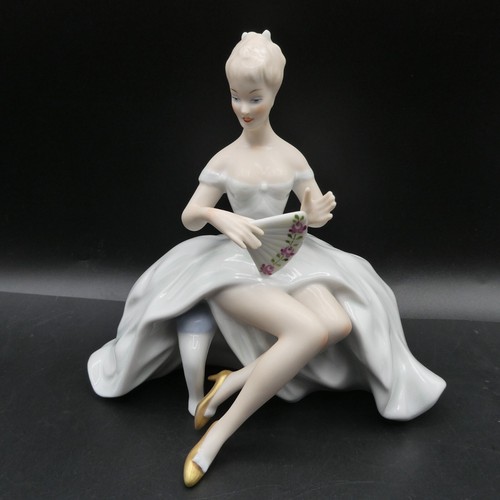 Wallendorf porcelain girl lady - porcelain,
