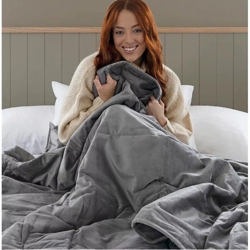 New weighted velour throw - new,