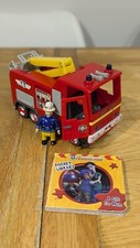 Fireman Sam Jupiter Fire Engine Vehicle , Action Figure & Book