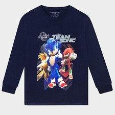 Sonic The Hedgehog T-Shirt | Boys Long Sleeve Top | Long Sleeve Sonic Tshirt