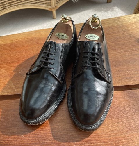 Loake men black - black, leather