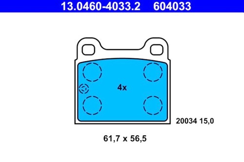 Disc brake pad set - disc,