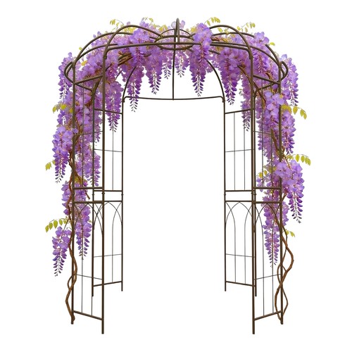 Rose arbour metal pavilion - rose, arbour,
