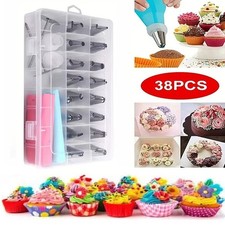38Pcs/Set Cake Decorating Tools Icing Cream Piping Nozzle Tips Pastry Bags