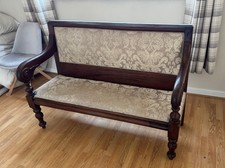 Antique Wooden Pub Settle