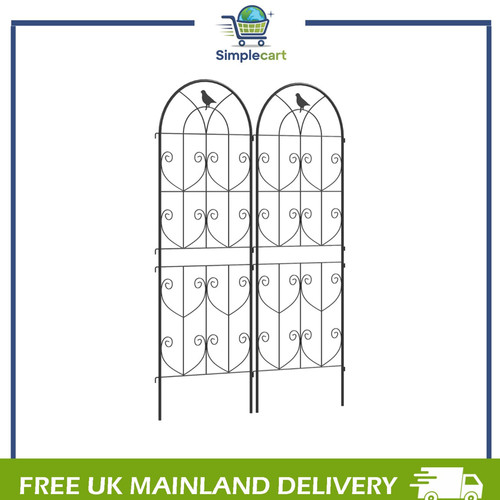 Set metal garden trellis - of,