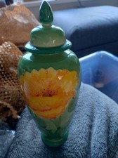 Lise B Moorcroft Pottery Yellow And Green Yellow Poppy Design.