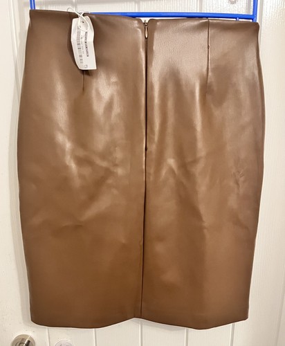 Toffee lined faux leather - toffee,