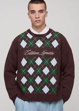 Boohoo Man Boxy Argyle Style