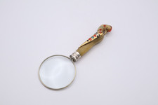Lovely & Unusual Antique Silver Ferrule Magnifying Glass Sheffield 1898