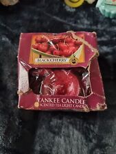 Yankee Candle Black Cherry Tea Lights Danaged Box, 1 Missing Rare, VHtf