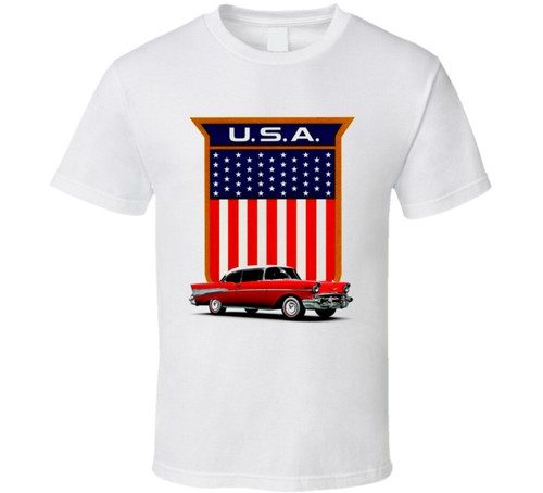 Chevy hardtop usa flag - hardtop,