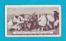 MILITARY - BRITAINS DEFENDERS - NAVAL GUN IN ACTION - WILLS SCISSORS - 1915