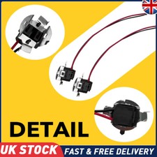 2x Halogen Lamp Light Bulb Base Holder Socket Wire Adapter Wiring Connector H7