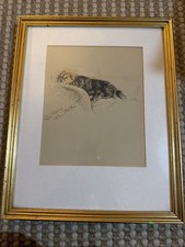 Framed Bookplate Of Dogs Lucy