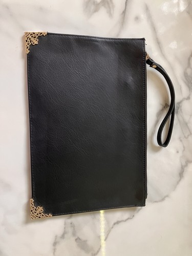 Black clutch bag - clutch,