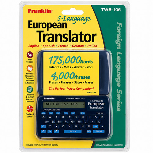 Franklin twe 106 language - franklin, 5