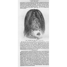 New Helmet for the Heavy Dragoons - Antique Print 1847