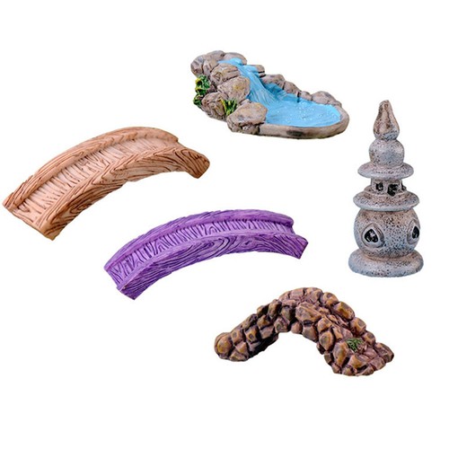 5pcs resin pond - 5pcs, bridge