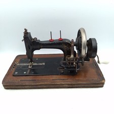 Antique Frister Rossmann Hand Crank Sewing Machine Vintage Prop