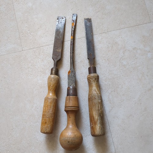 Old set chisels - old, vintage