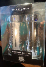 Cole & Mason: Everyday Capstan - Salt & Pepper Mill Set. Clear. Adjust the grind